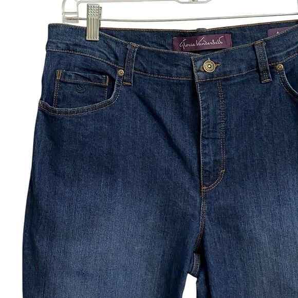 Gloria Vanderbilt Amanda Classic Straight Leg Blue Jeans Women's Size 10 Preppy - Picture 5 of 16